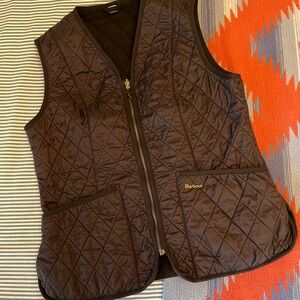 Barbour Quilted Vest in Dark Brown
